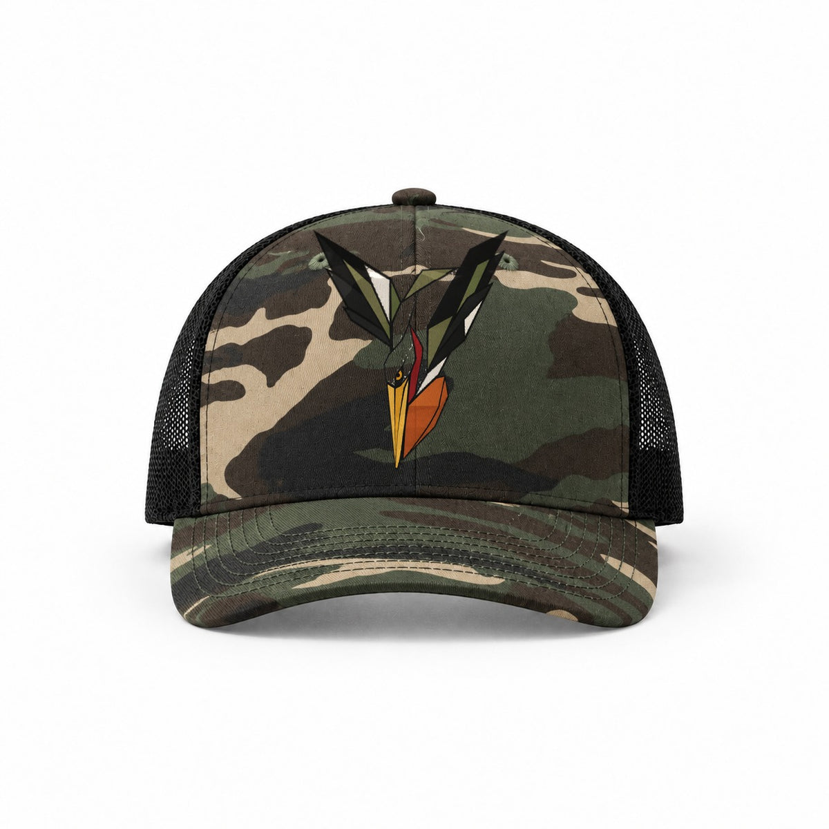 Woodland Camo-Black — front view