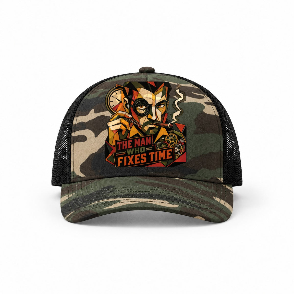 Woodland Camo-Black — front view