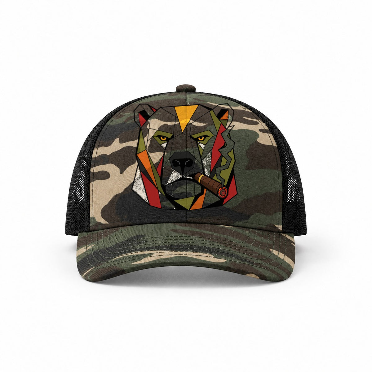 Woodland Camo-Black — front view