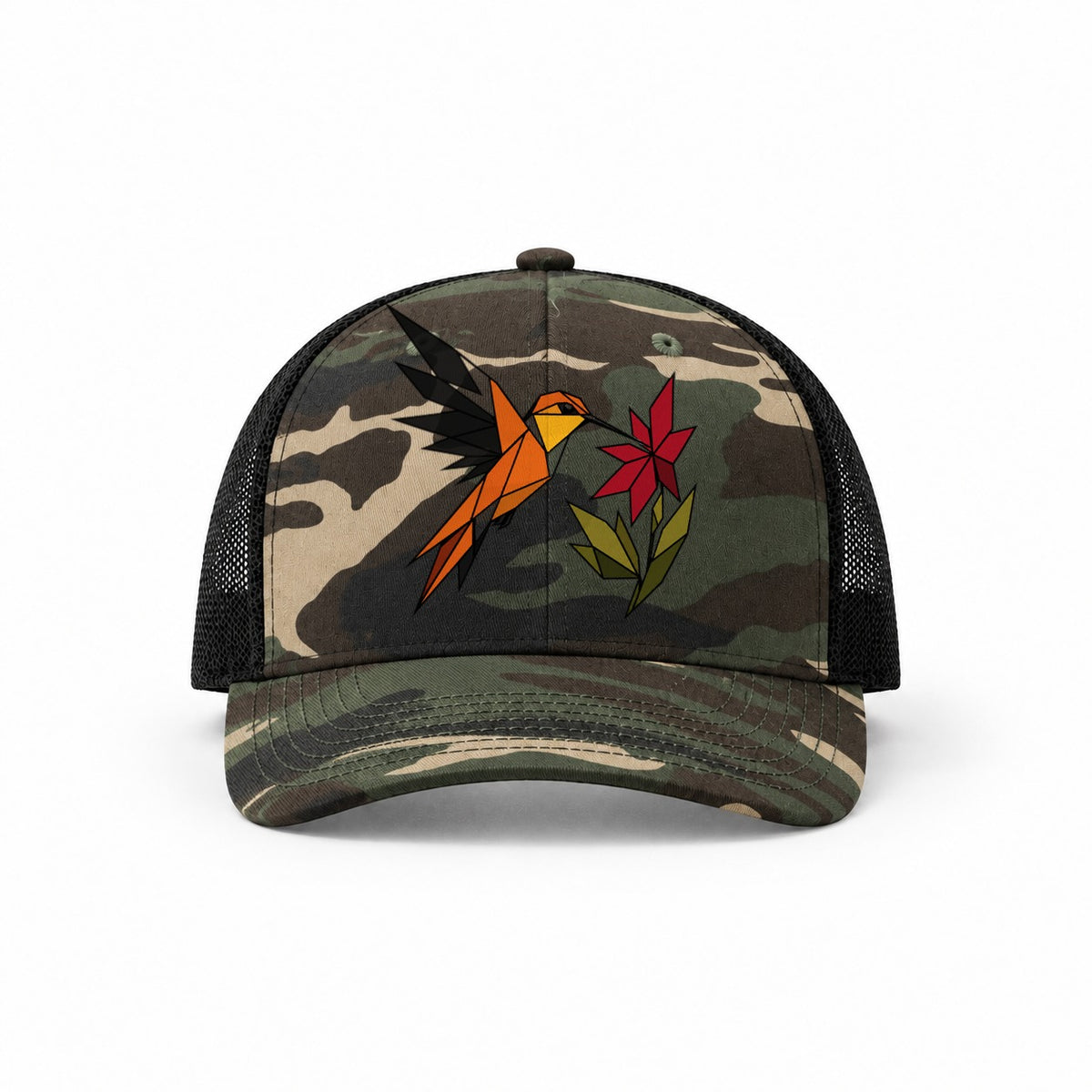 Woodland Camo-Black — front view