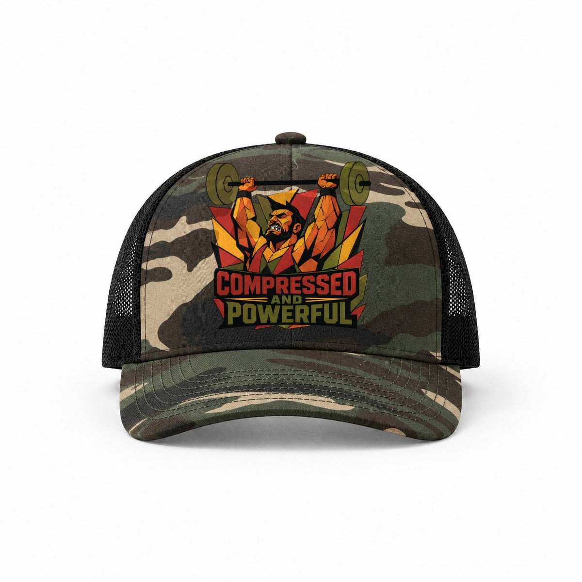 Woodland Camo-Black — front view