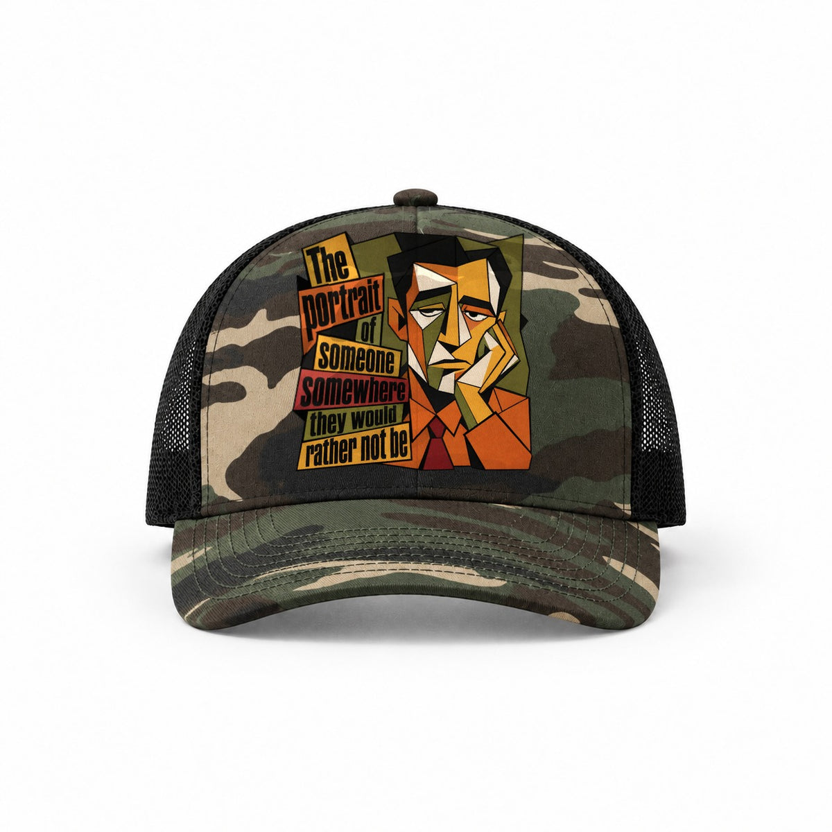 Woodland Camo-Black — front view