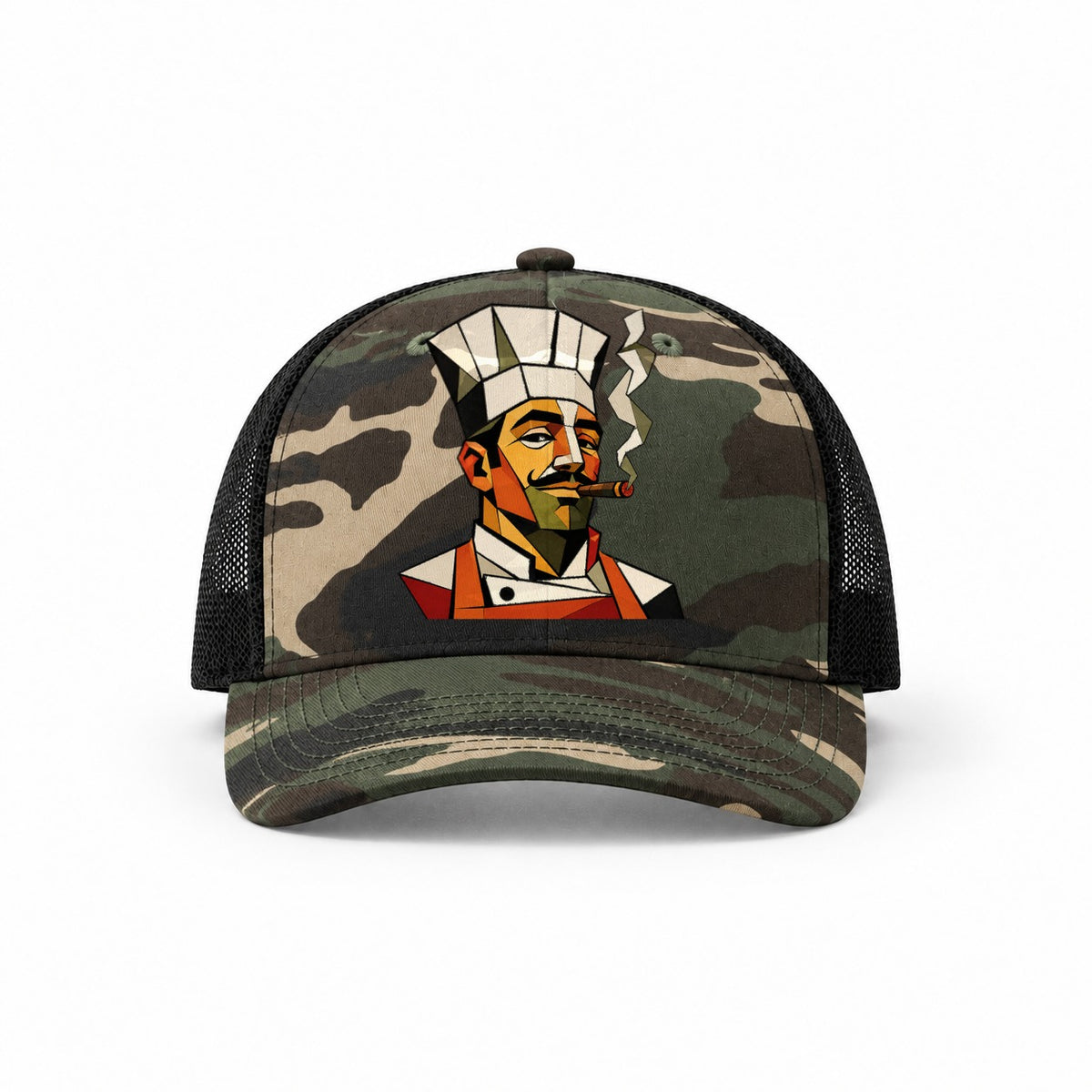 Woodland Camo-Black — front view