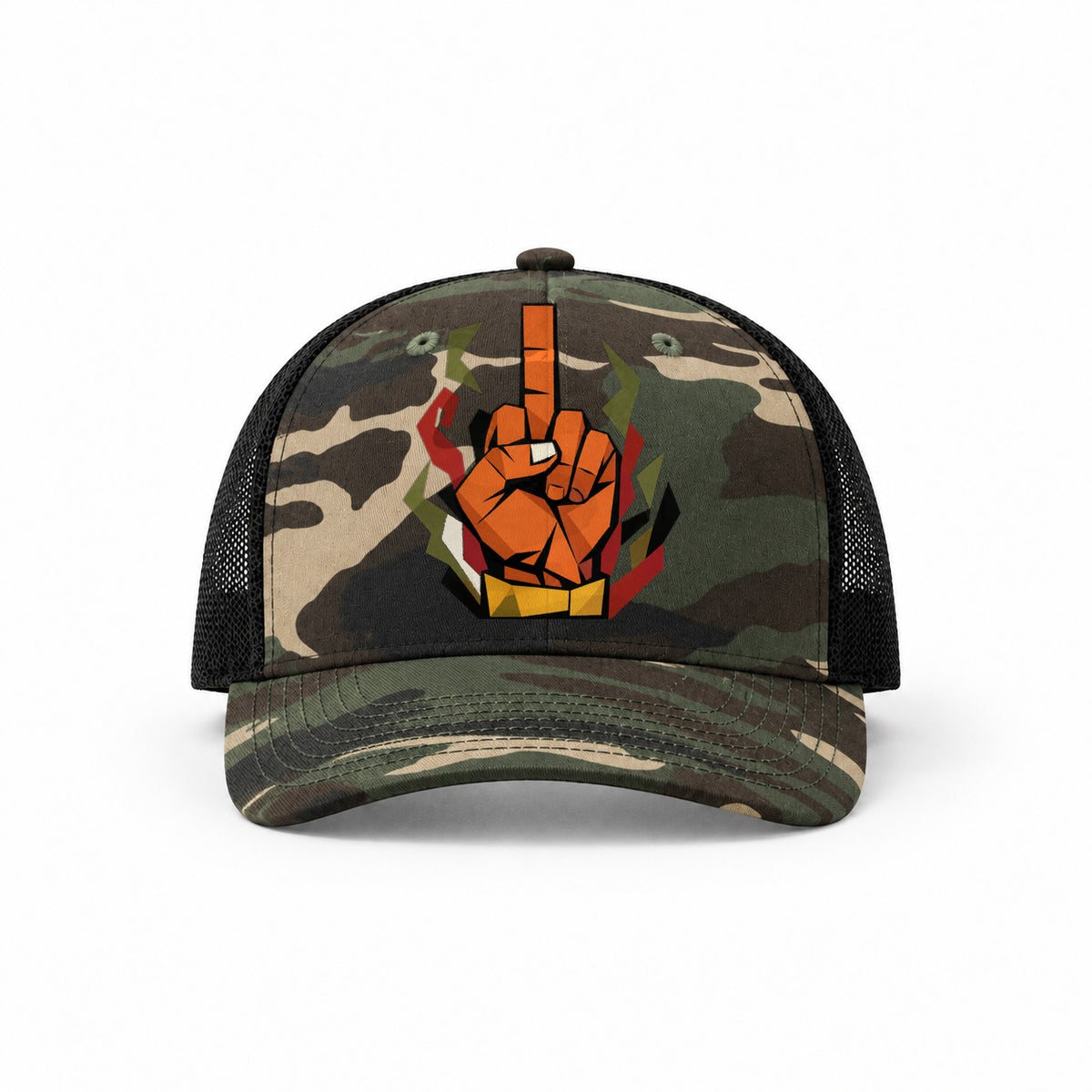 Woodland Camo-Black — front view