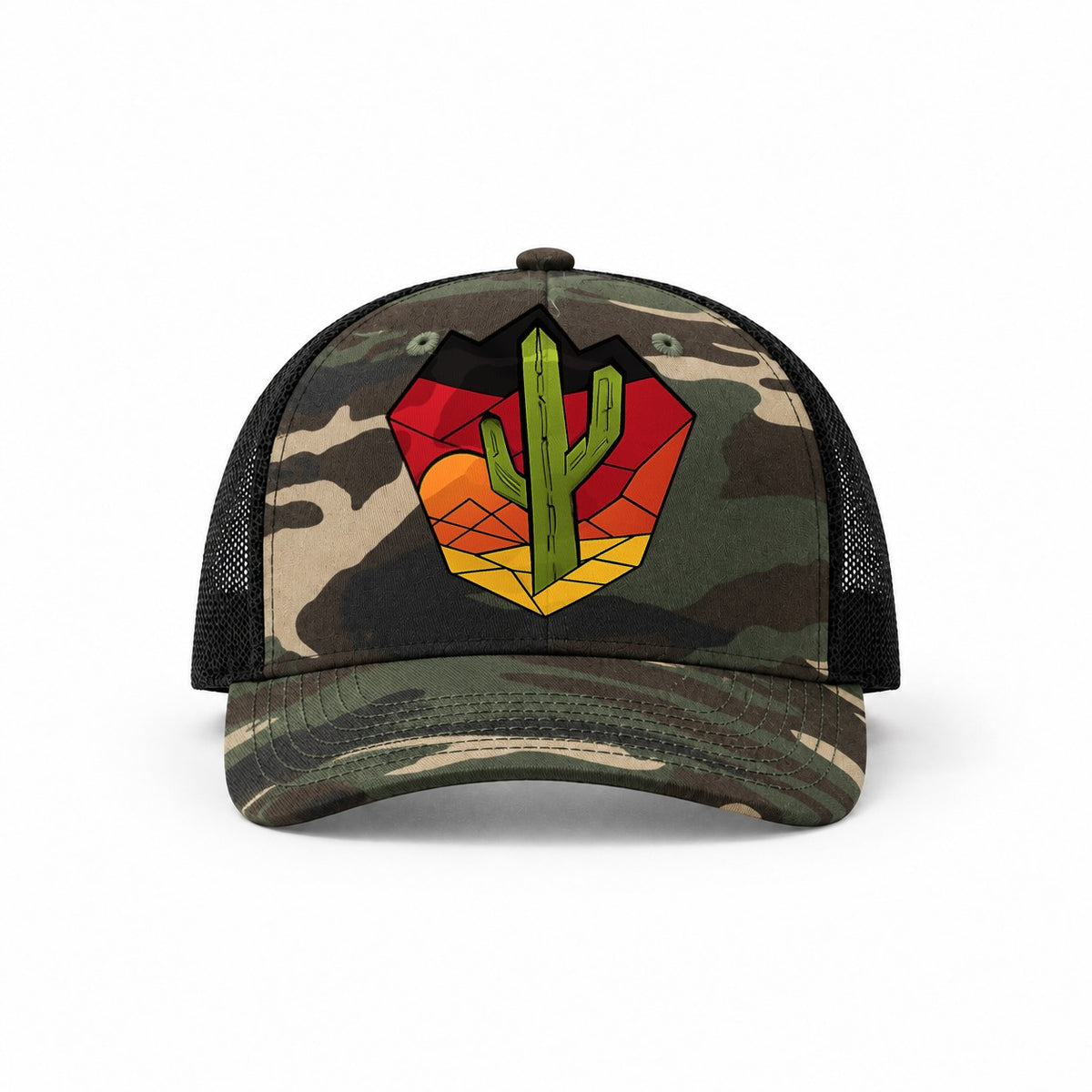 Woodland Camo-Black — front view