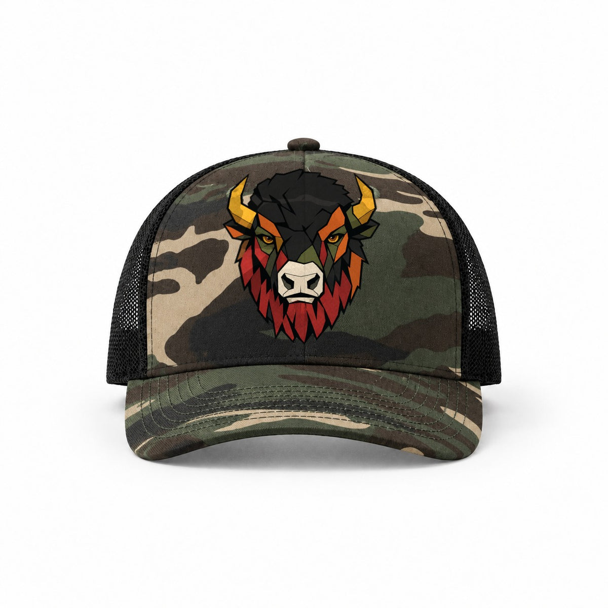 Woodland Camo-Black — front view
