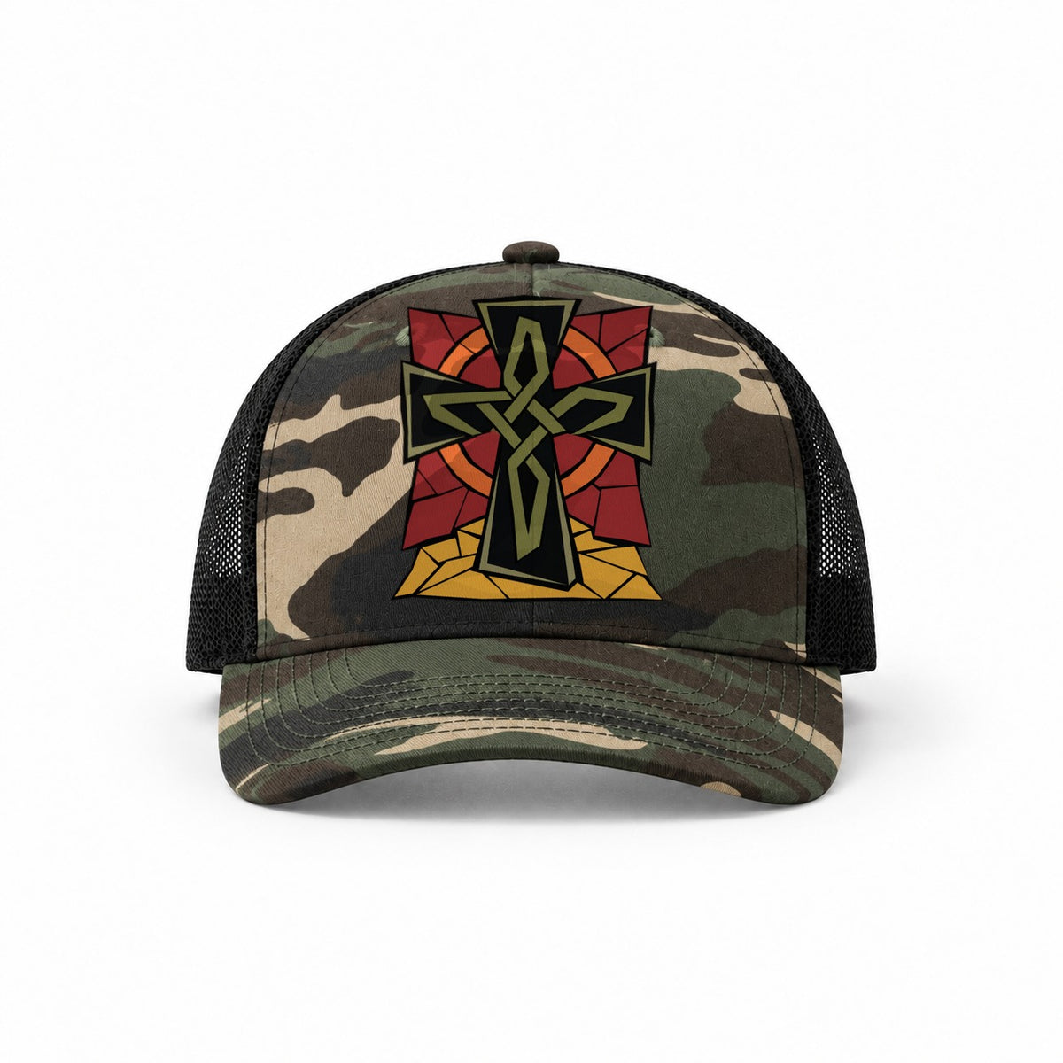 Woodland Camo-Black — front view