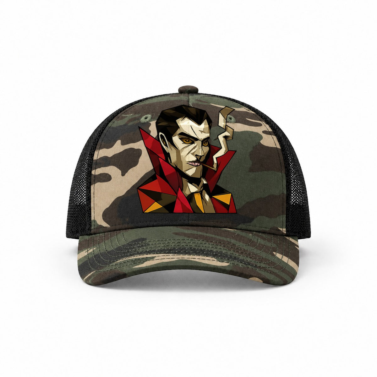 Woodland Camo-Black — front view
