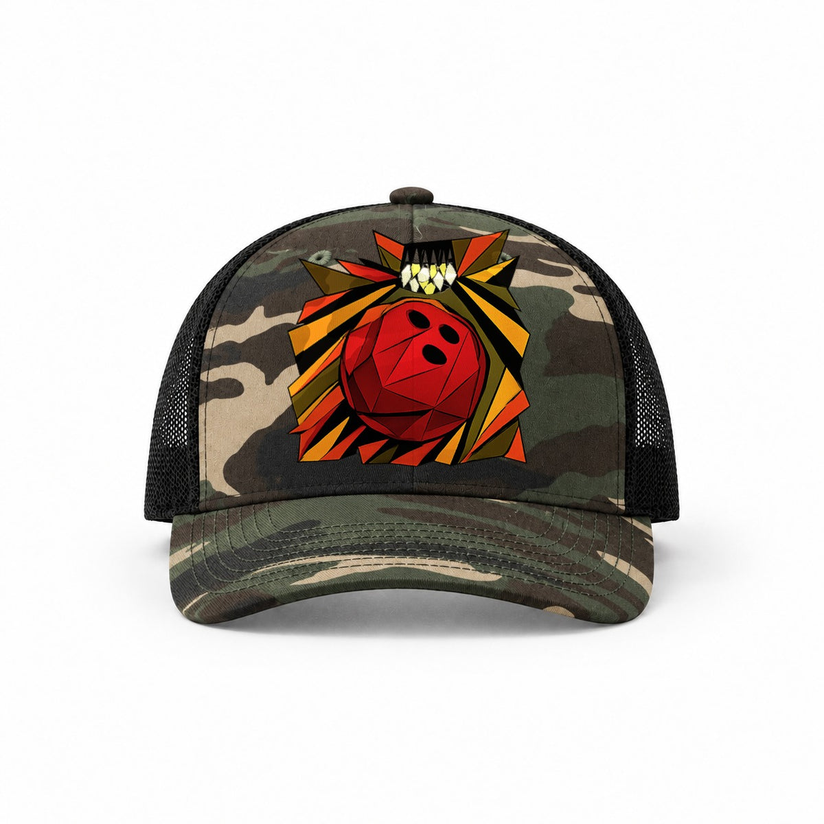 Woodland Camo-Black — front view