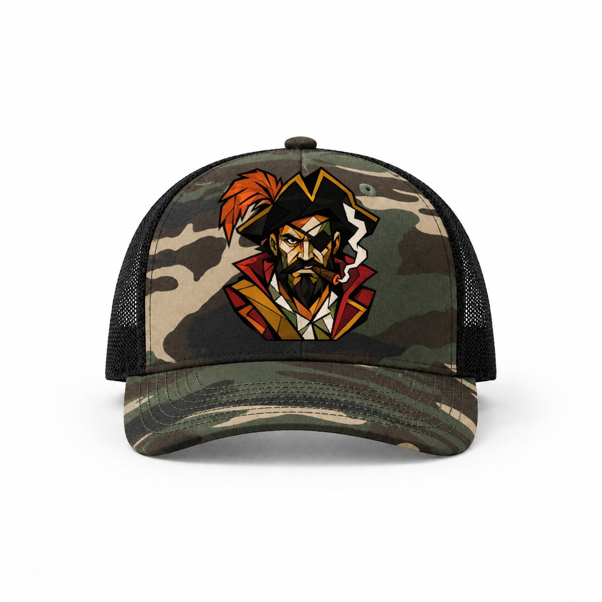 Woodland Camo-Black — front view