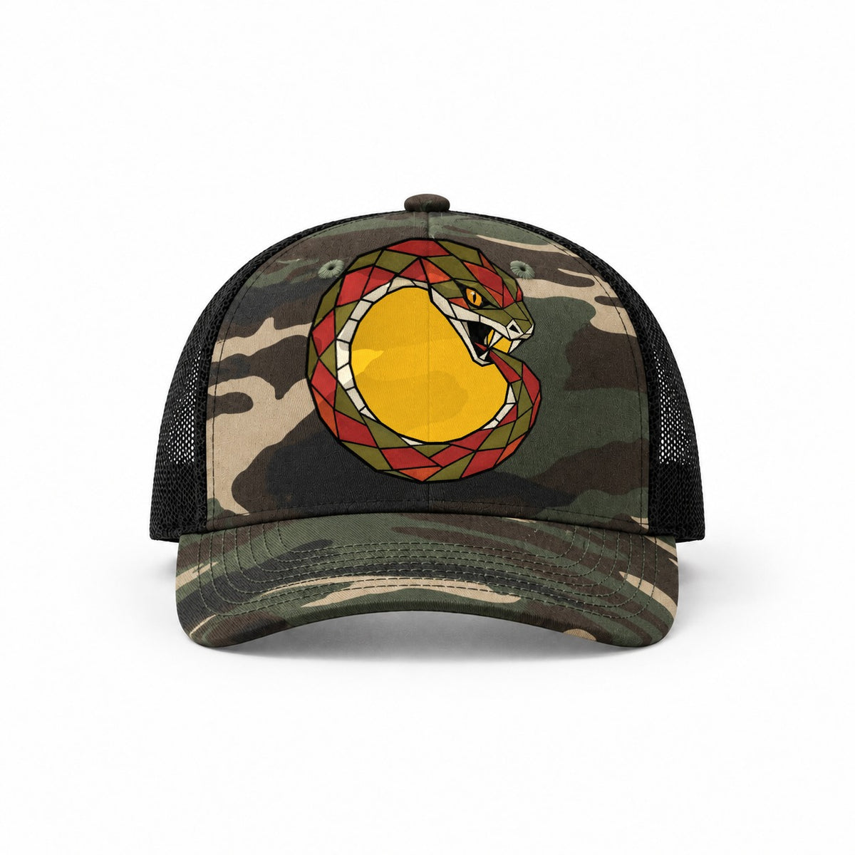 Woodland Camo-Black — front view