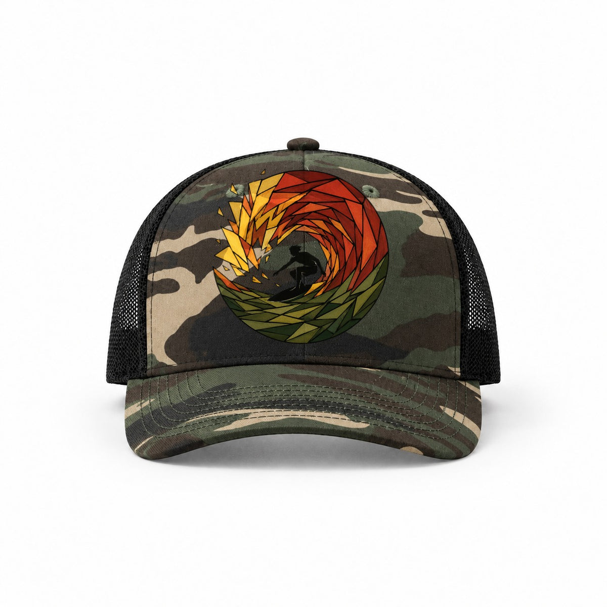 Woodland Camo-Black — front view