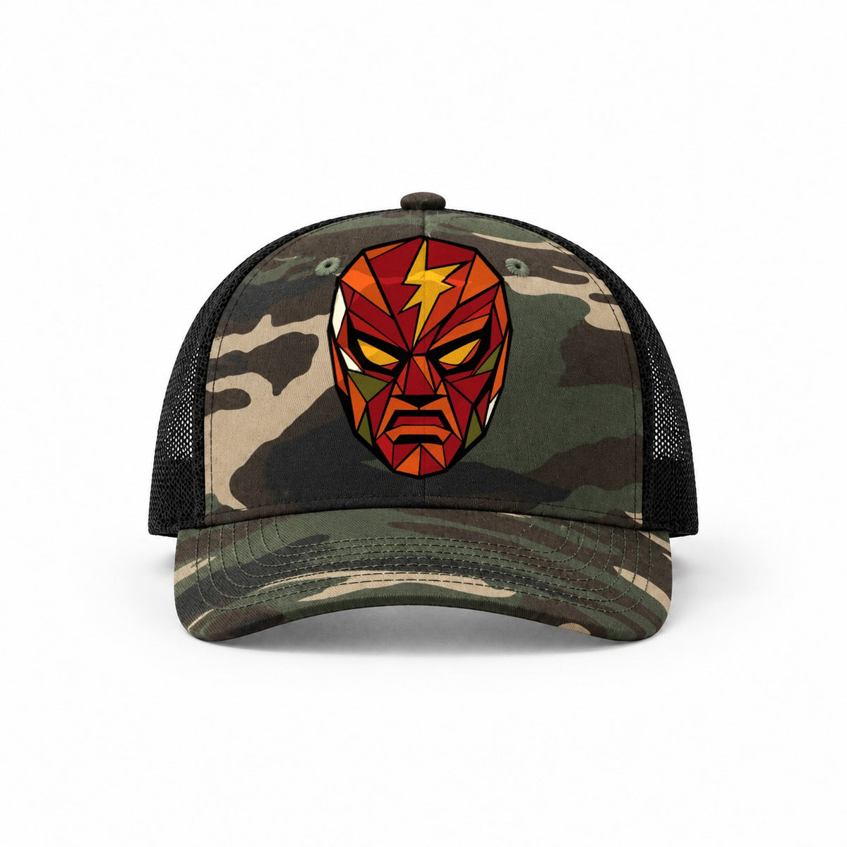 Woodland Camo-Black — front view