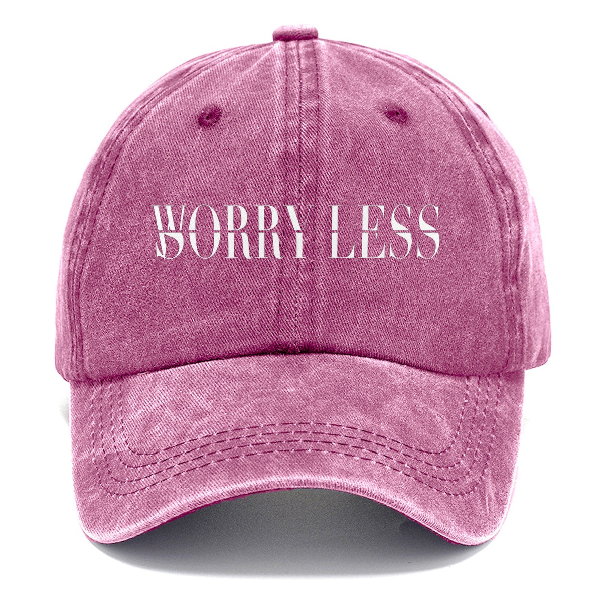 Worry Less Sorry Less Split Feelings Classic Cap – Dusty Rose