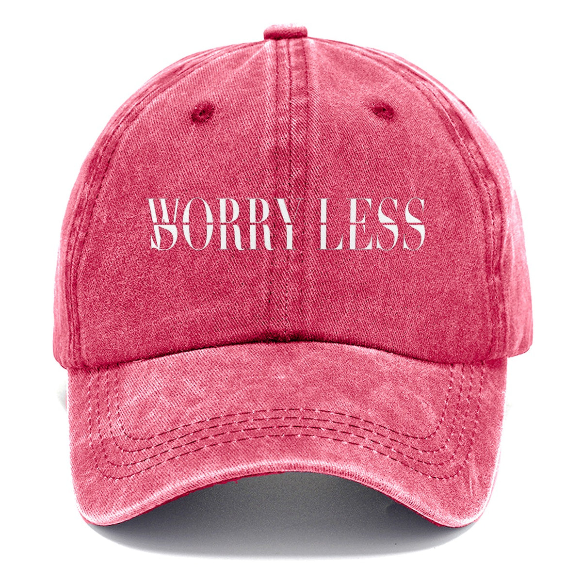 Worry Less Sorry Less Split Feelings Classic Cap – Pomegranate Blush