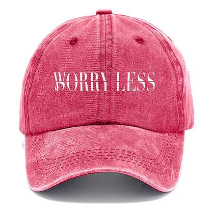 Worry Less Sorry Less Split Feelings Classic Cap – Pomegranate Blush