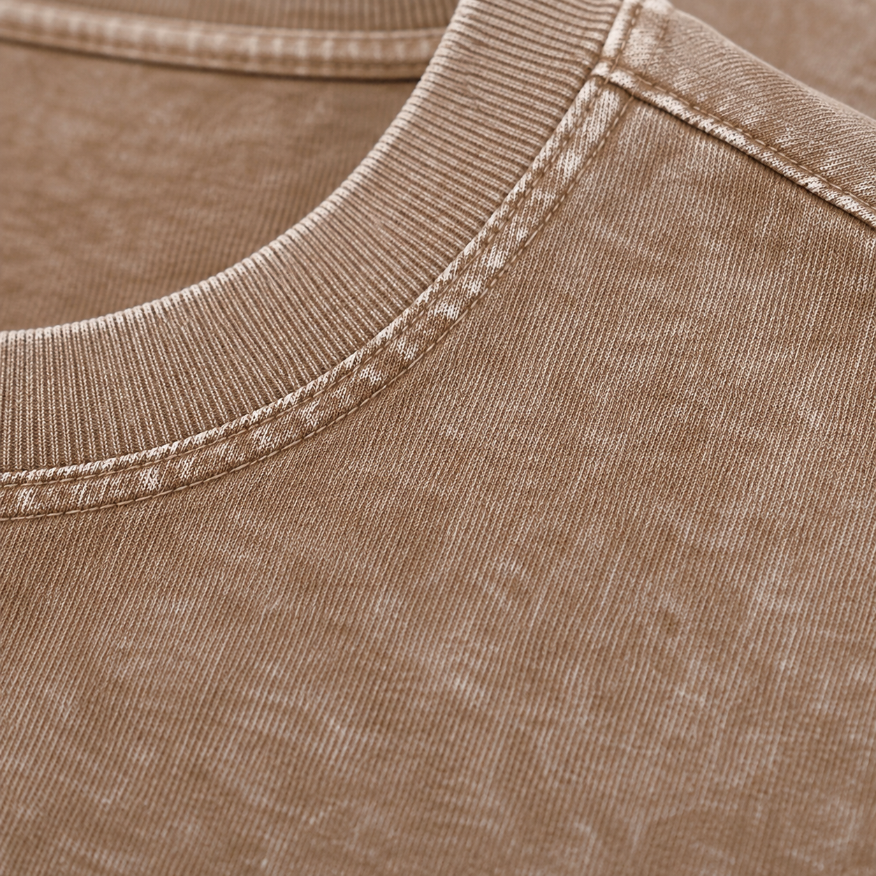 Yorkshire Terrier Dog Vintage T-shirt – brown fabric close-up