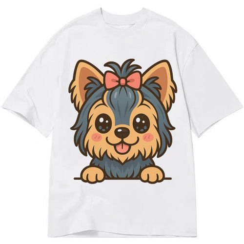 Yorkshire Terrier - Modern tiny dog logo - Classic T-shirt