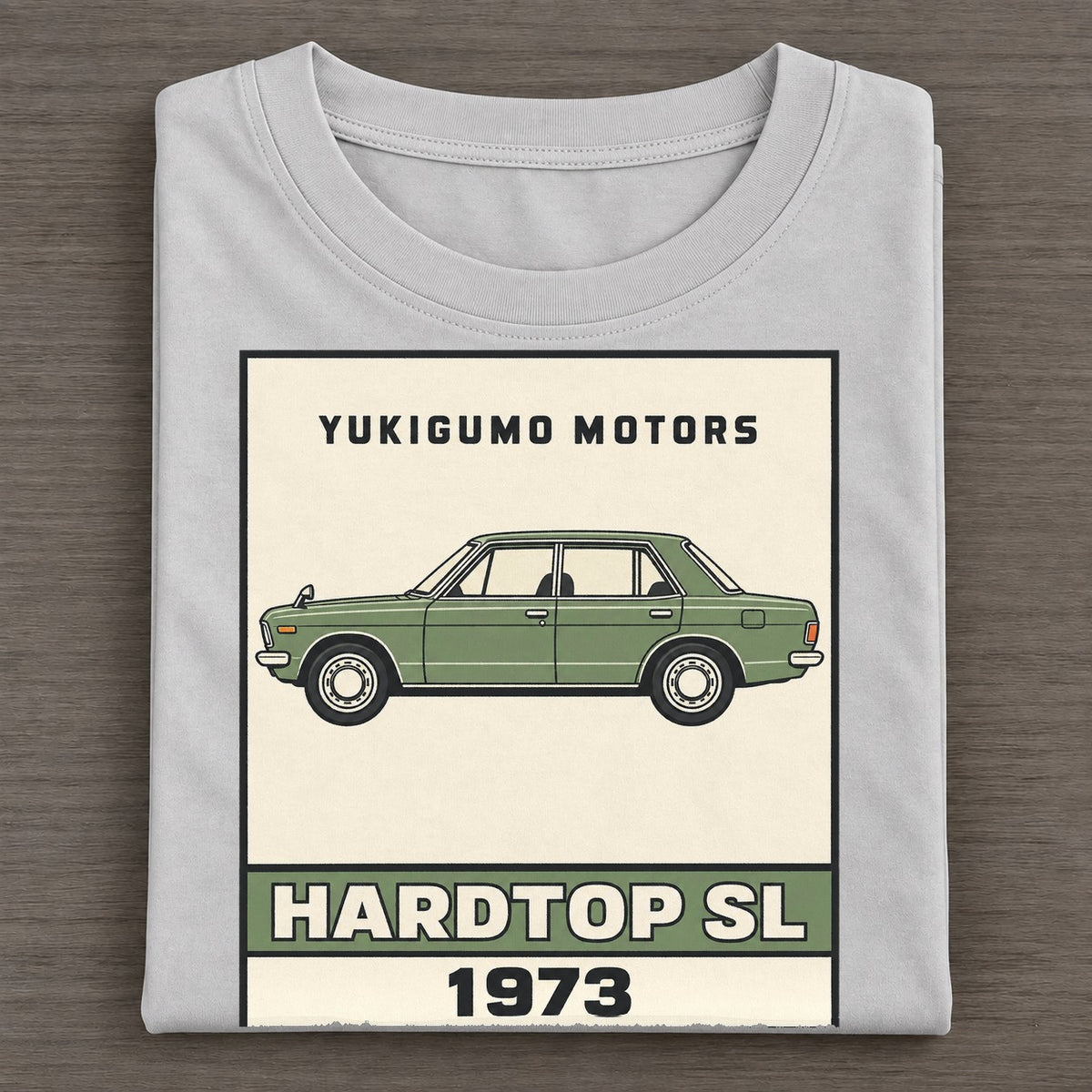 Yukigumo Hardtop Showa Speed Plates Classic T-shirt – Grey