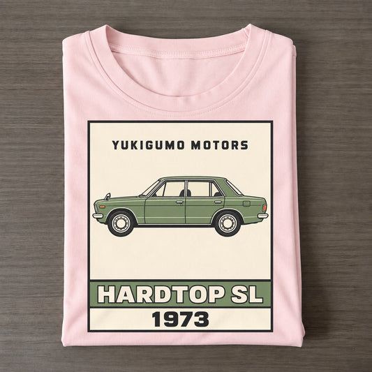 Yukigumo Hardtop Showa Speed Plates Classic T-shirt – Pink