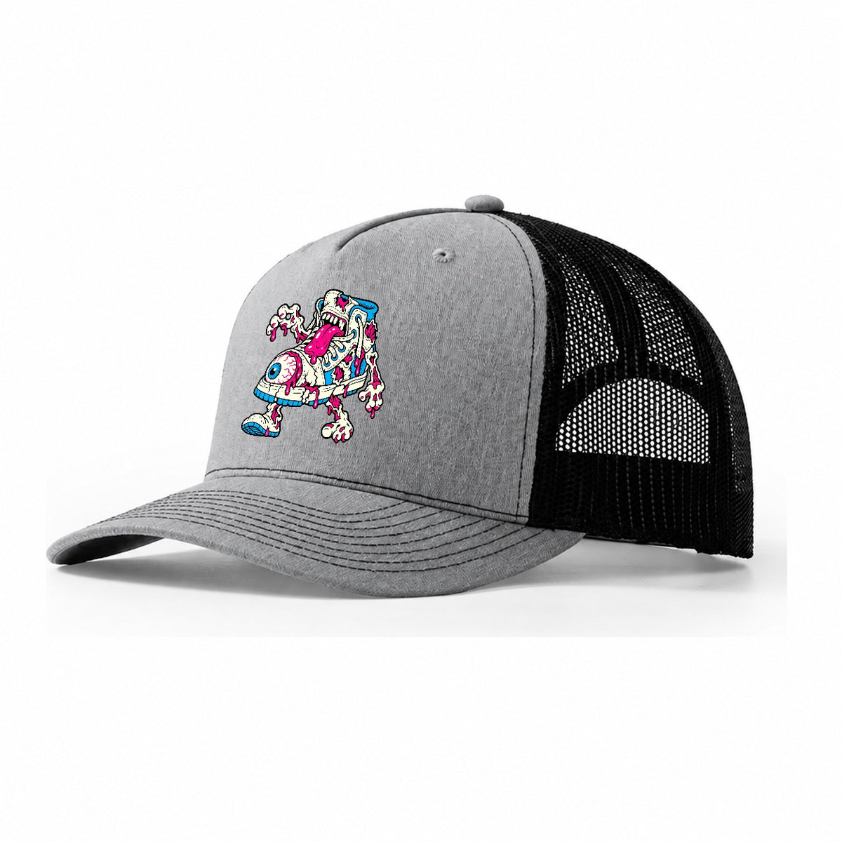 Zombie Sneaker Crazy Styles Trucker Hat – Sport Grey Black
